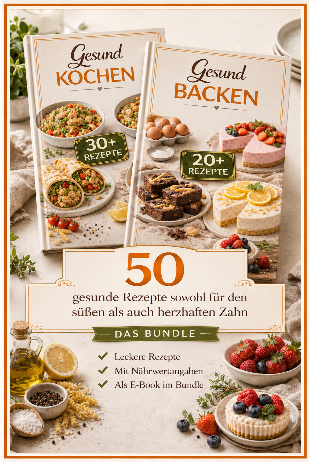 Bundle 2 -in-1  Kochbuch + Backbuch