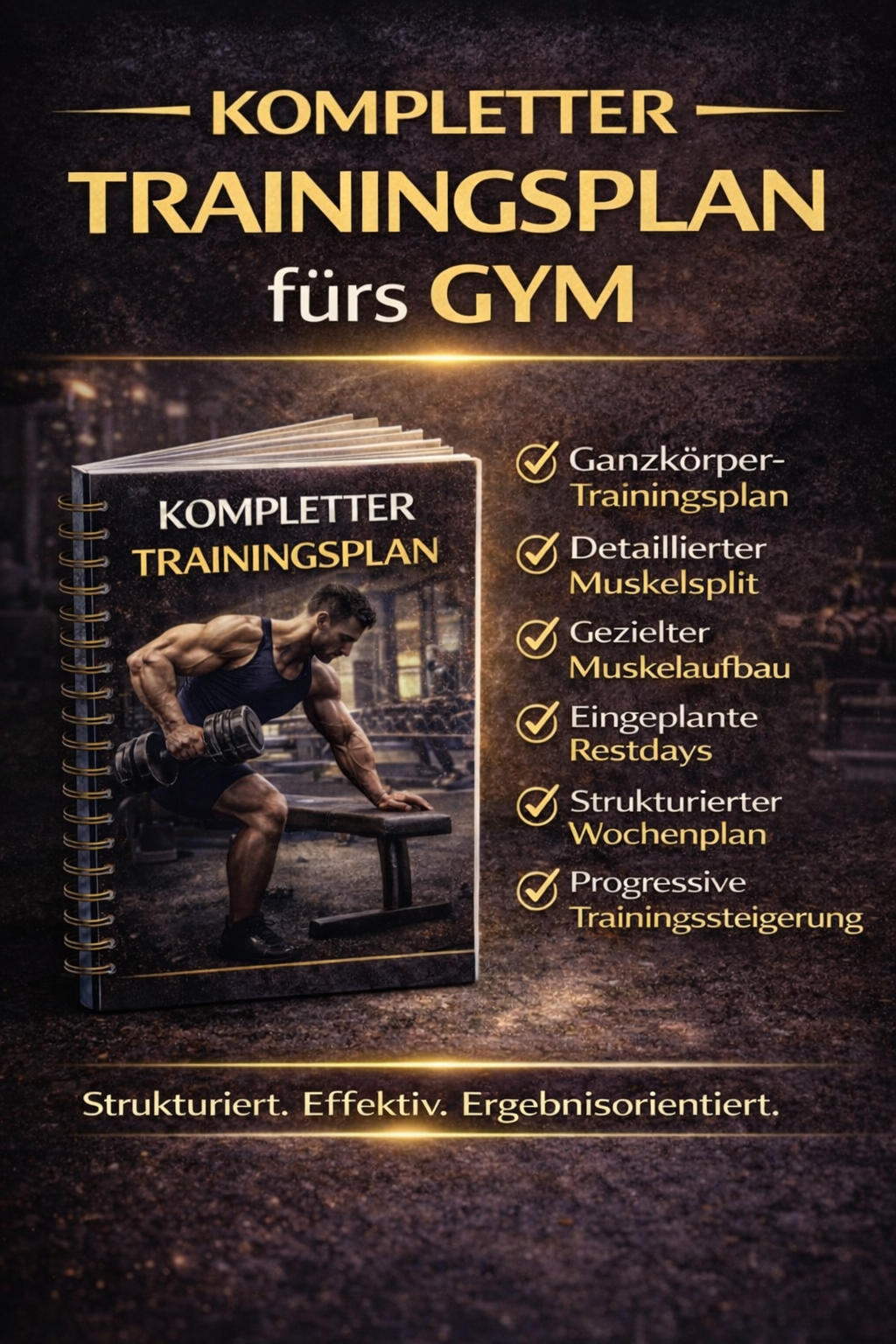 Trainingsplan - für Muskelaufbau